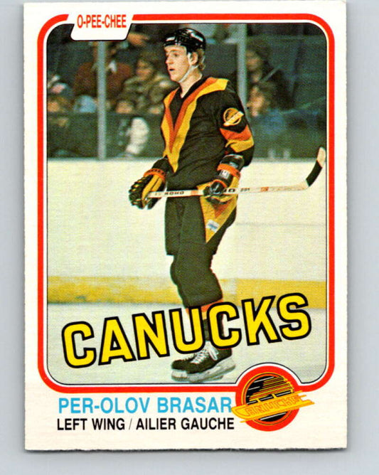 1981-82 O-Pee-Chee #330 Per-Olov Brasar UER  Vancouver Canucks  V31826