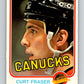 1981-82 O-Pee-Chee #334 Curt Fraser  Vancouver Canucks  V31852