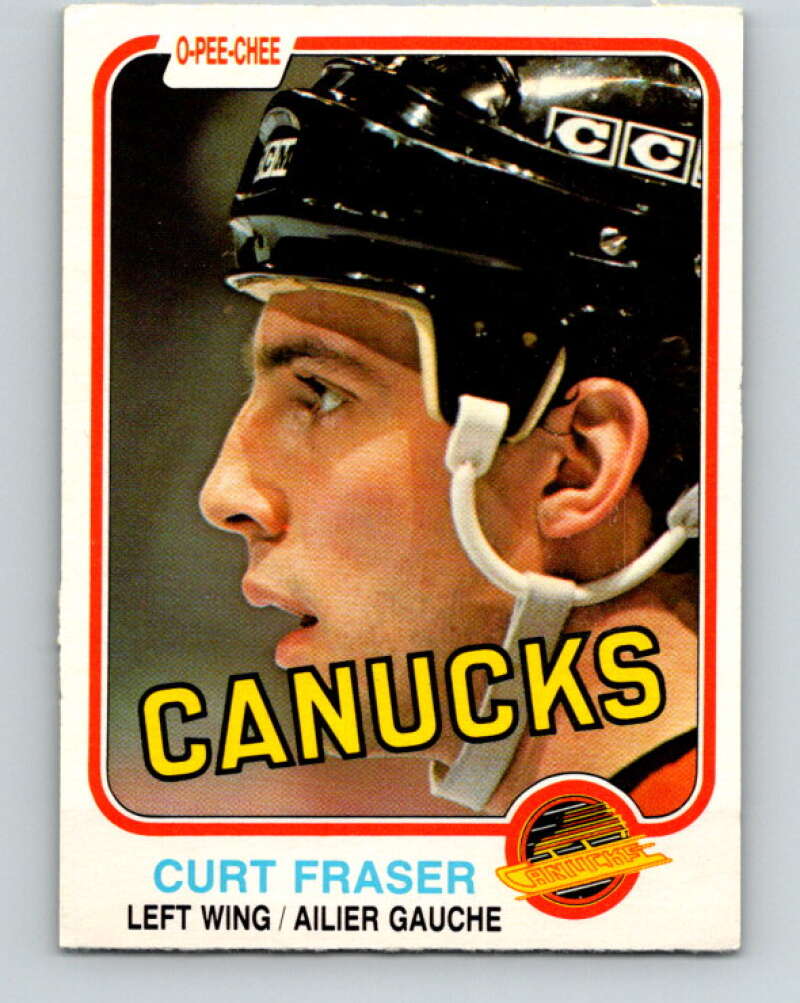 1981-82 O-Pee-Chee #334 Curt Fraser  Vancouver Canucks  V31852