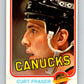 1981-82 O-Pee-Chee #334 Curt Fraser  Vancouver Canucks  V31853