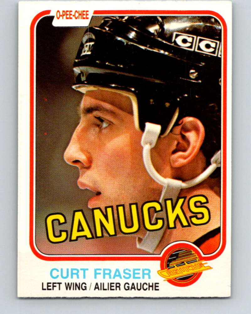 1981-82 O-Pee-Chee #334 Curt Fraser  Vancouver Canucks  V31853