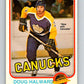 1981-82 O-Pee-Chee #335 Doug Halward  Vancouver Canucks  V31859