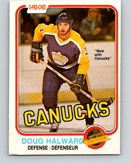 1981-82 O-Pee-Chee #335 Doug Halward  Vancouver Canucks  V31860