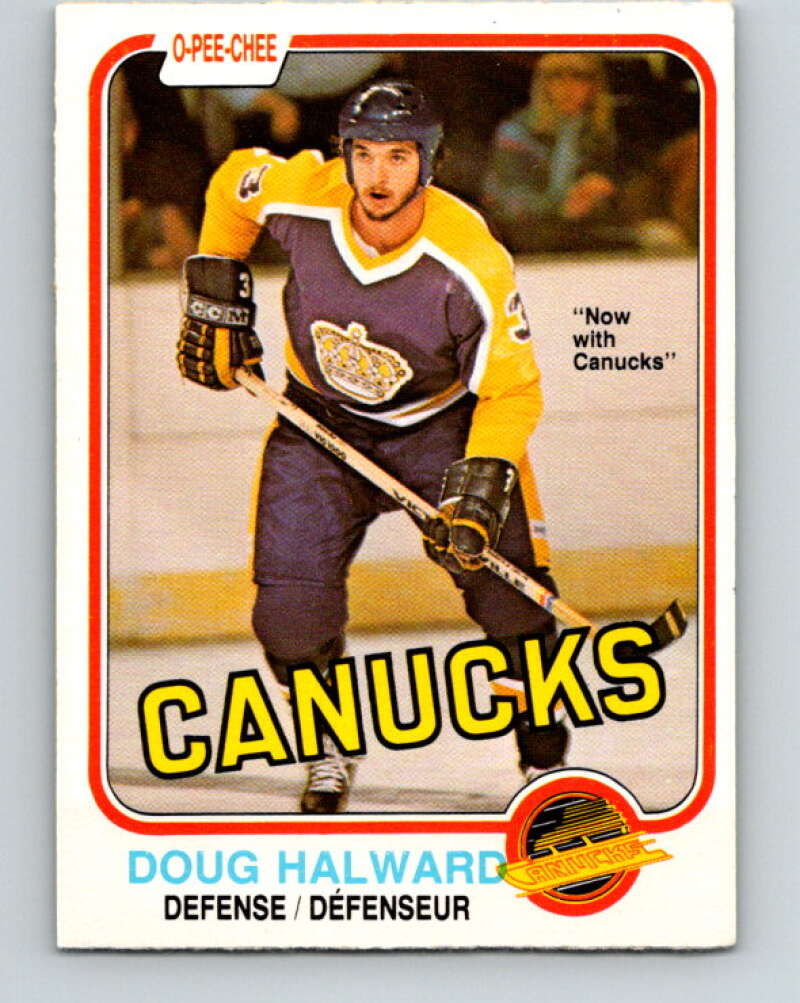 1981-82 O-Pee-Chee #335 Doug Halward  Vancouver Canucks  V31862