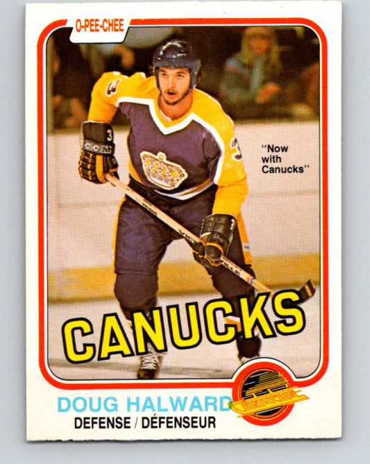 1981-82 O-Pee-Chee #335 Doug Halward  Vancouver Canucks  V31864