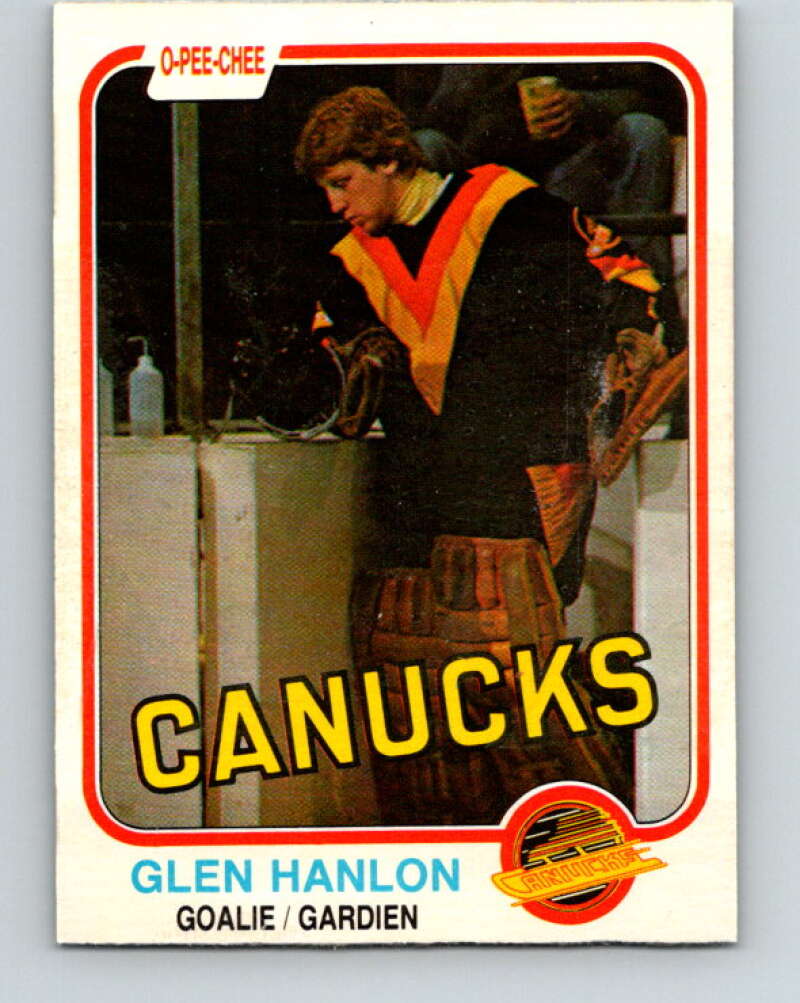 1981-82 O-Pee-Chee #336 Glen Hanlon  Vancouver Canucks  V31866