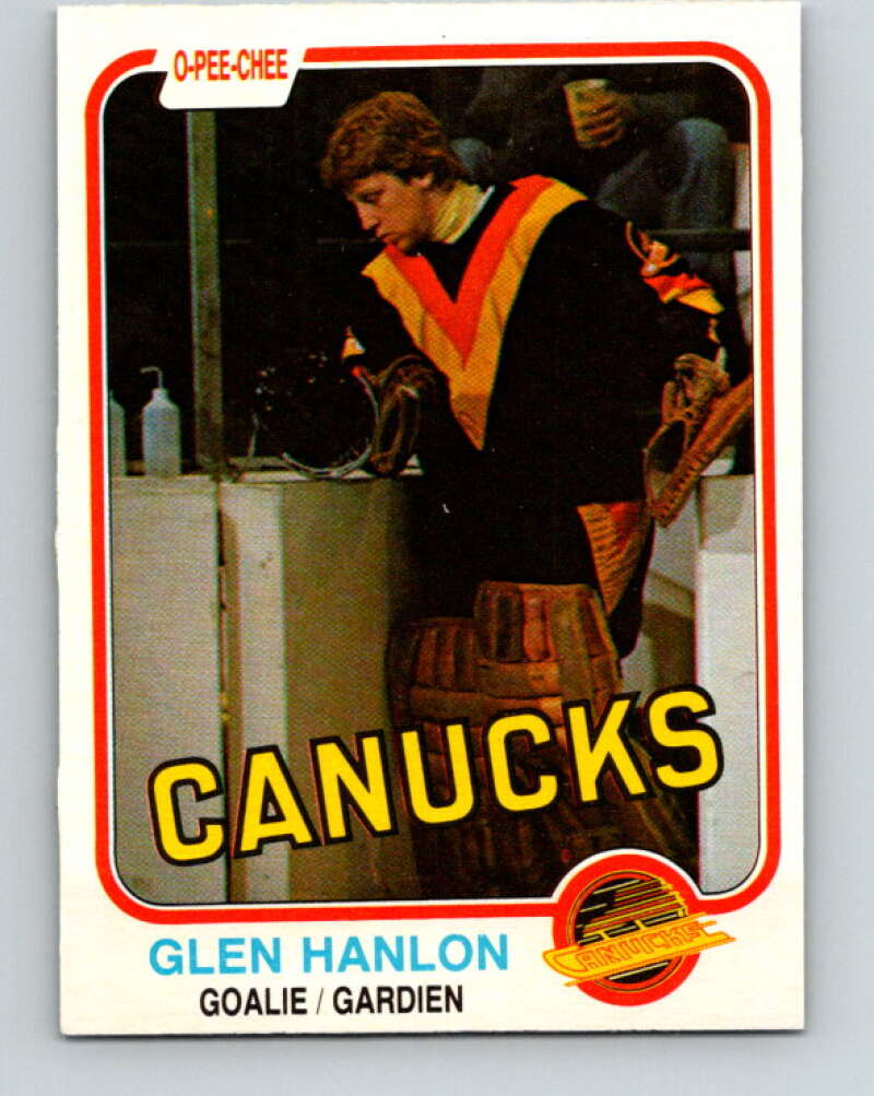 1981-82 O-Pee-Chee #336 Glen Hanlon  Vancouver Canucks  V31867