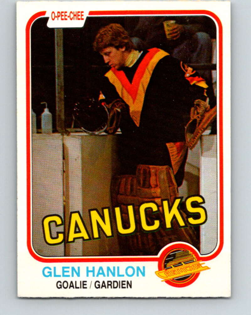 1981-82 O-Pee-Chee #336 Glen Hanlon  Vancouver Canucks  V31868