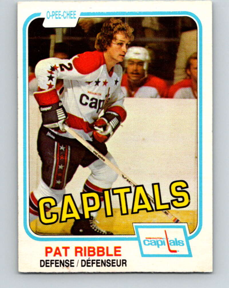 1981-82 O-Pee-Chee #339 Pat Ribble  Washington Capitals  V31890