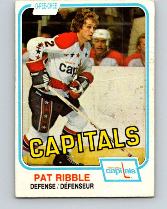 1981-82 O-Pee-Chee #339 Pat Ribble  Washington Capitals  V31891