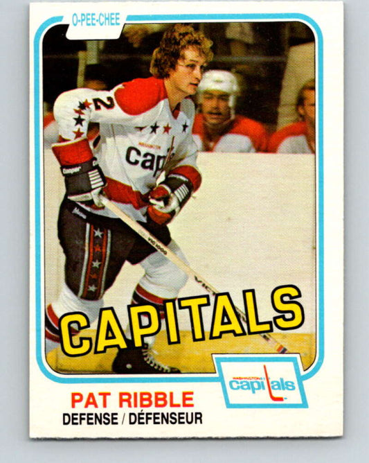 1981-82 O-Pee-Chee #339 Pat Ribble  Washington Capitals  V31892