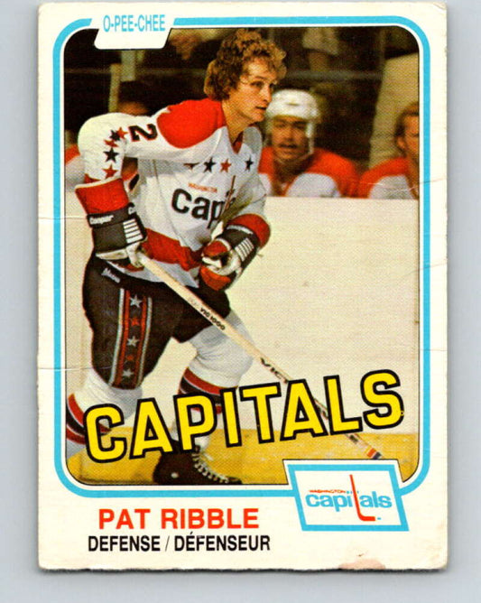 1981-82 O-Pee-Chee #339 Pat Ribble  Washington Capitals  V31893