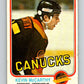 1981-82 O-Pee-Chee #341 Kevin McCarthy  Vancouver Canucks  V31902