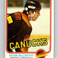1981-82 O-Pee-Chee #341 Kevin McCarthy  Vancouver Canucks  V31904