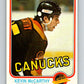 1981-82 O-Pee-Chee #341 Kevin McCarthy  Vancouver Canucks  V31906