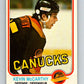 1981-82 O-Pee-Chee #341 Kevin McCarthy  Vancouver Canucks  V31914