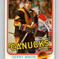 1981-82 O-Pee-Chee #342 Gerry Minor  RC Rookie Vancouver Canucks  V31916