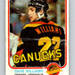 1981-82 O-Pee-Chee #345 Tiger Williams  Vancouver Canucks  V31940