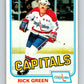 1981-82 O-Pee-Chee #348 Rick Green  Washington Capitals  V31952