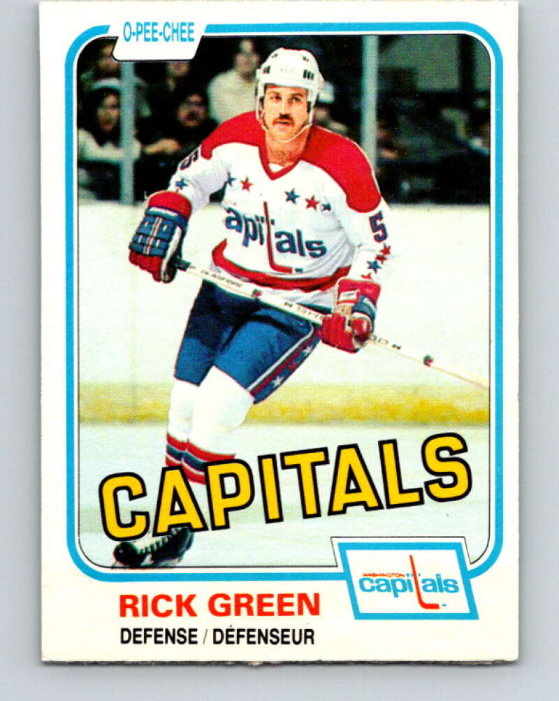 1981-82 O-Pee-Chee #348 Rick Green  Washington Capitals  V31952