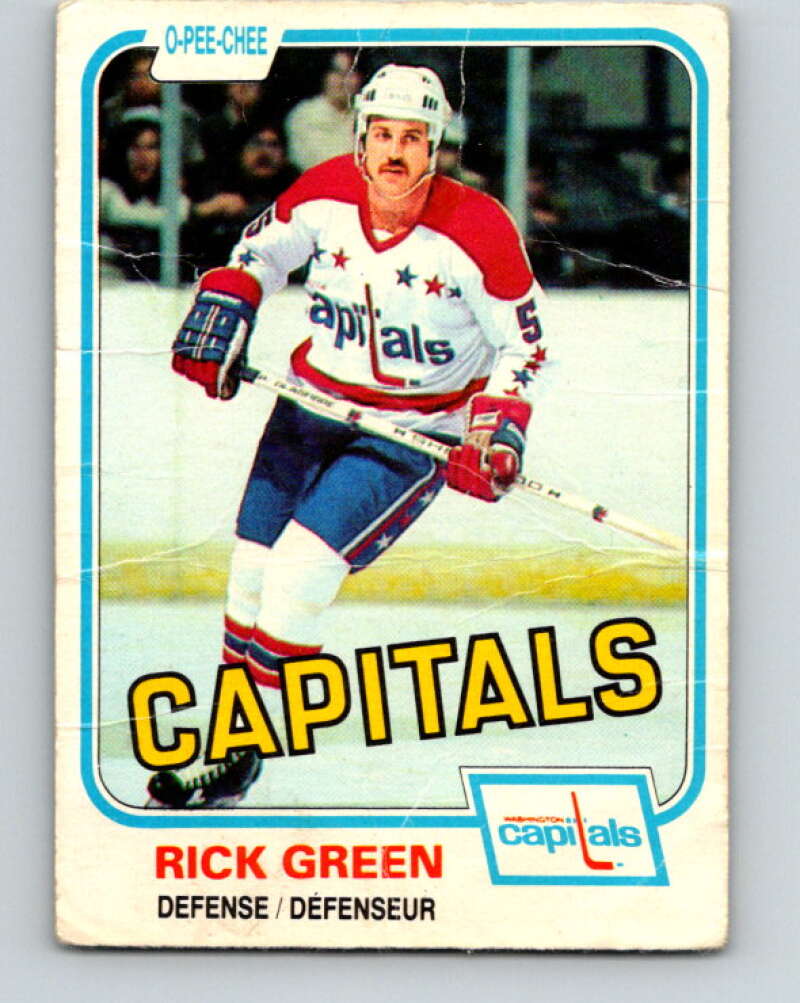 1981-82 O-Pee-Chee #348 Rick Green  Washington Capitals  V31953