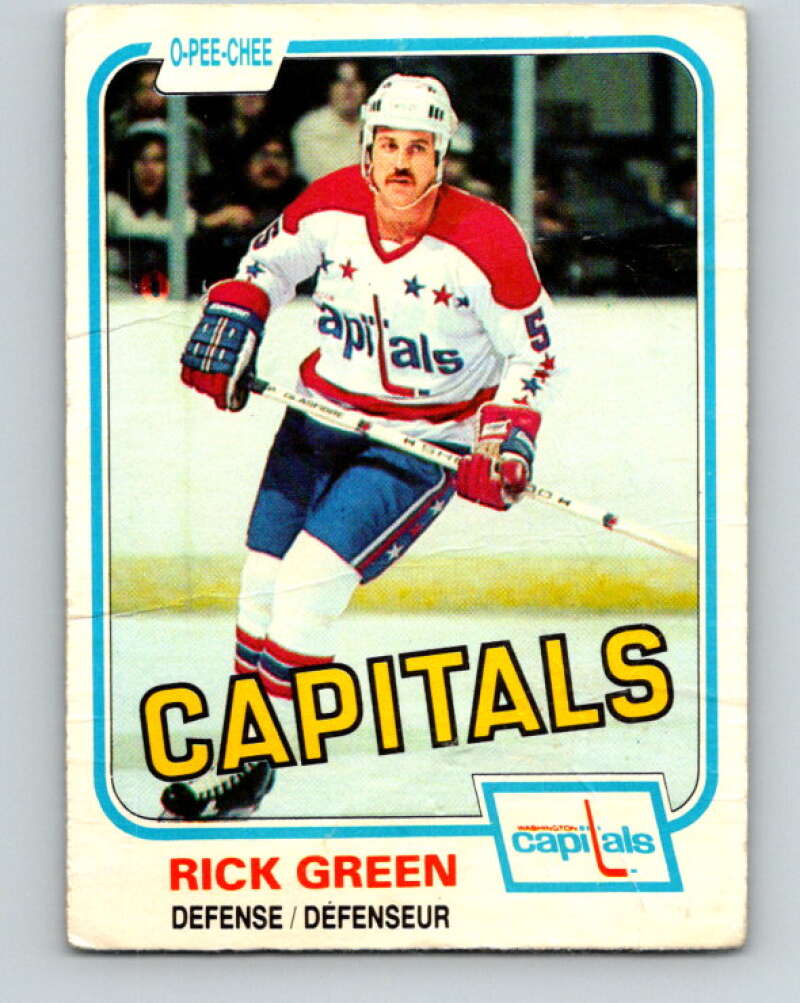 1981-82 O-Pee-Chee #348 Rick Green  Washington Capitals  V31954