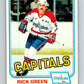 1981-82 O-Pee-Chee #348 Rick Green  Washington Capitals  V31955