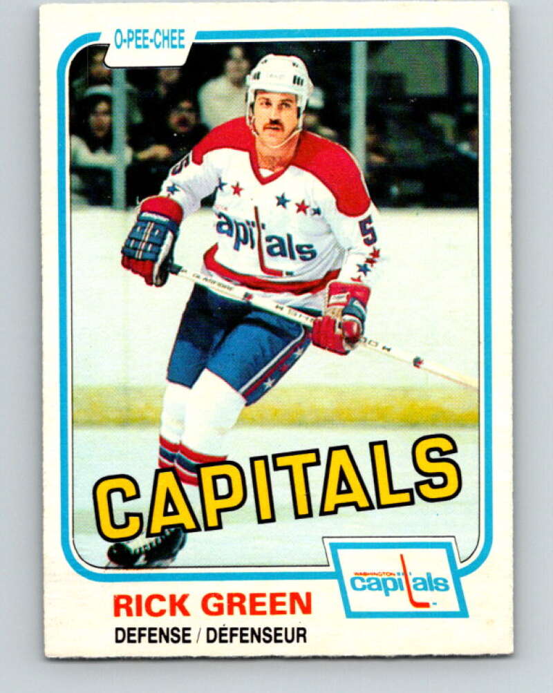 1981-82 O-Pee-Chee #348 Rick Green  Washington Capitals  V31955