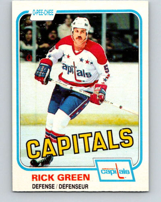 1981-82 O-Pee-Chee #348 Rick Green  Washington Capitals  V31956