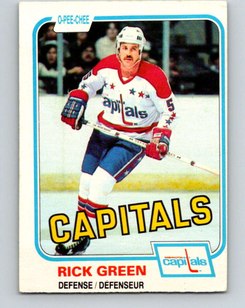 1981-82 O-Pee-Chee #348 Rick Green  Washington Capitals  V31957