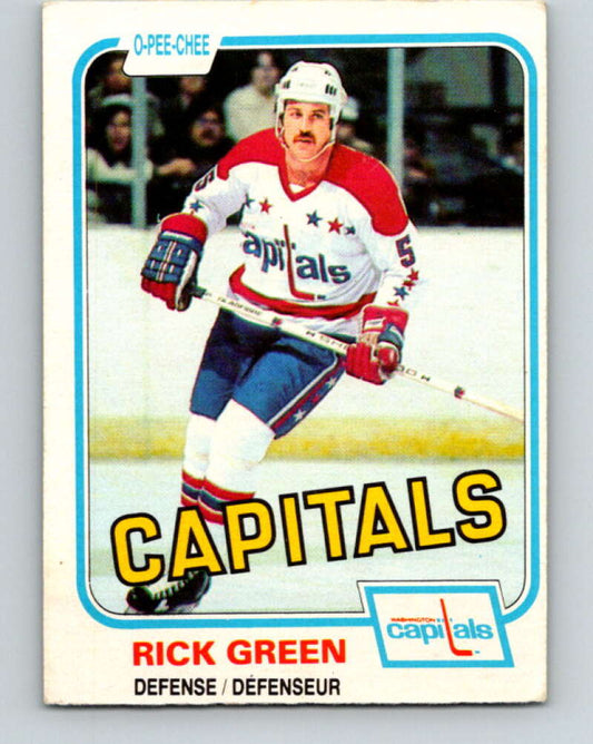 1981-82 O-Pee-Chee #348 Rick Green  Washington Capitals  V31958