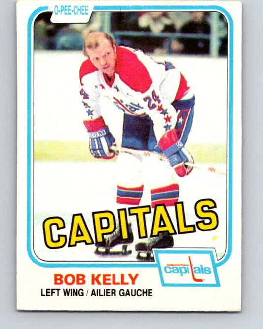 1981-82 O-Pee-Chee #349 Bob Kelly  Washington Capitals  V31960