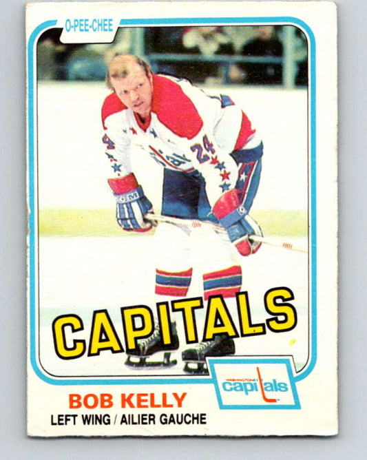 1981-82 O-Pee-Chee #349 Bob Kelly  Washington Capitals  V31962