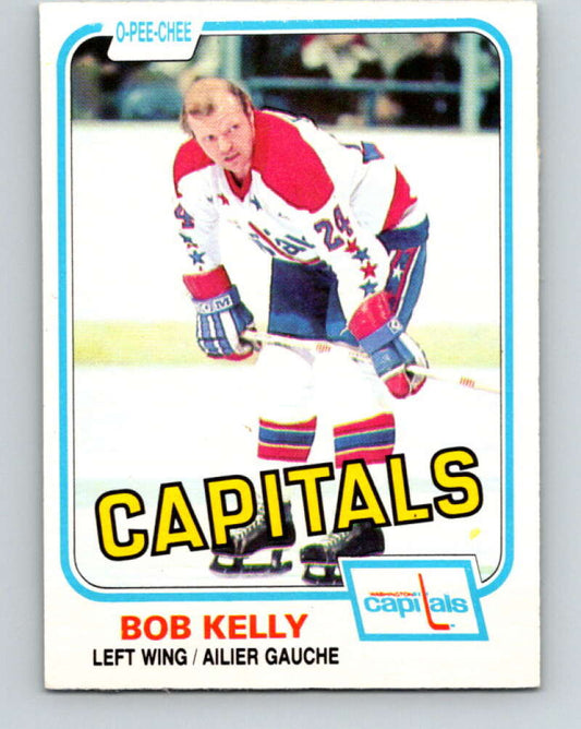 1981-82 O-Pee-Chee #349 Bob Kelly  Washington Capitals  V31963