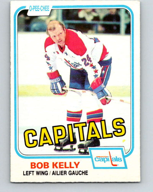 1981-82 O-Pee-Chee #349 Bob Kelly  Washington Capitals  V31964