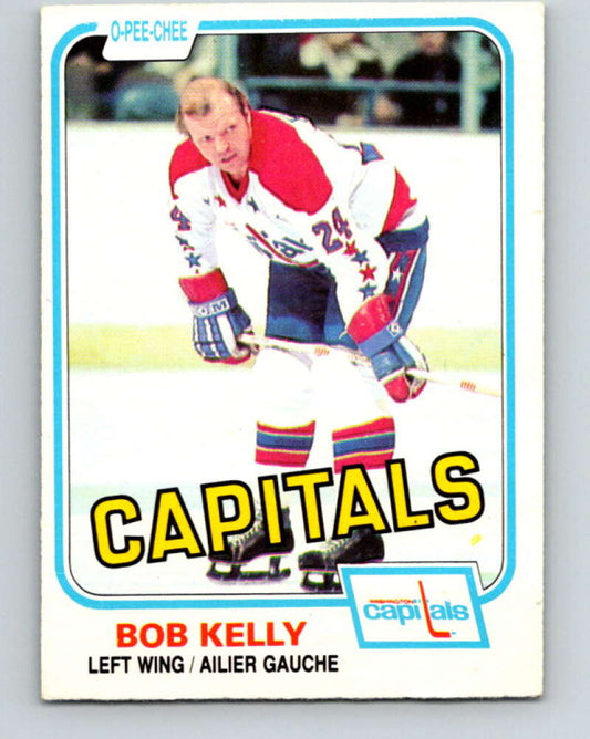 1981-82 O-Pee-Chee #349 Bob Kelly  Washington Capitals  V31965