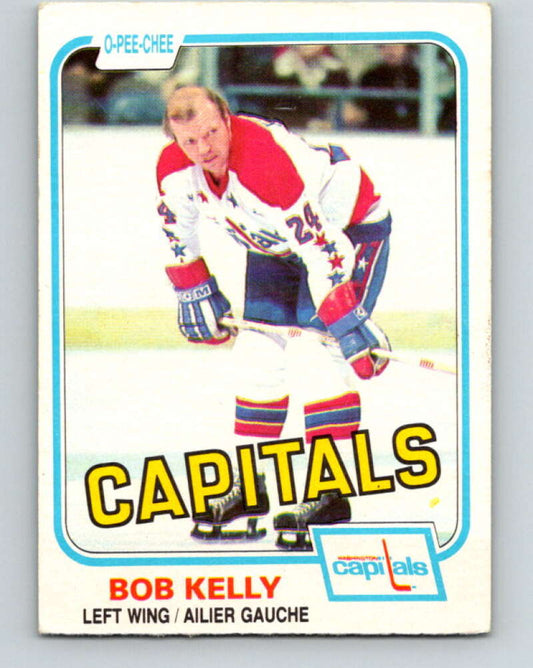 1981-82 O-Pee-Chee #349 Bob Kelly  Washington Capitals  V31966