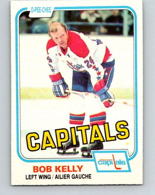 1981-82 O-Pee-Chee #349 Bob Kelly  Washington Capitals  V31967