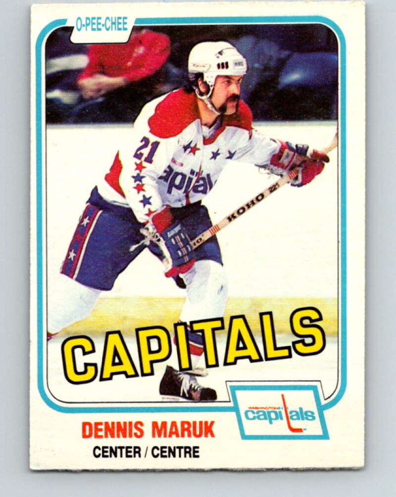 1981-82 O-Pee-Chee #350 Dennis Maruk  Washington Capitals  V31969