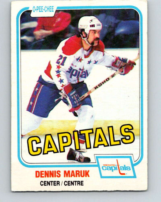 1981-82 O-Pee-Chee #350 Dennis Maruk  Washington Capitals  V31971