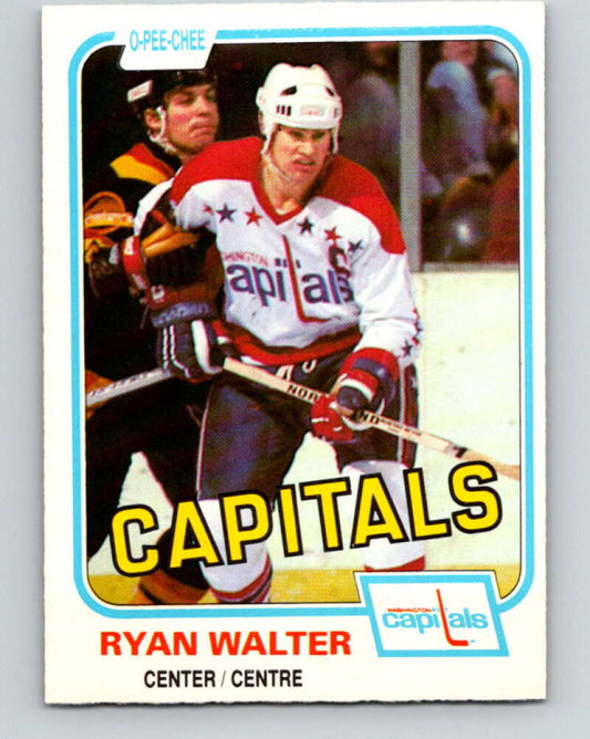 1981-82 O-Pee-Chee #352 Ryan Walter  Washington Capitals  V31978