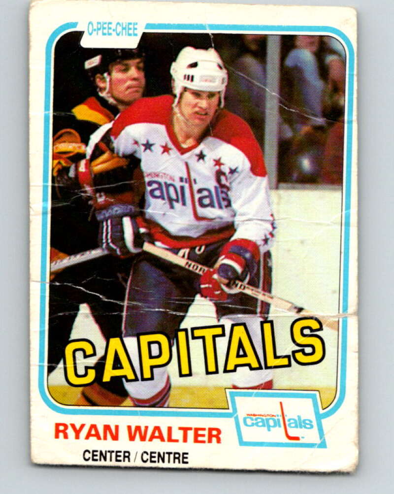 1981-82 O-Pee-Chee #352 Ryan Walter  Washington Capitals  V31980