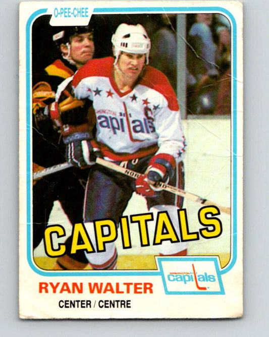 1981-82 O-Pee-Chee #352 Ryan Walter  Washington Capitals  V31981