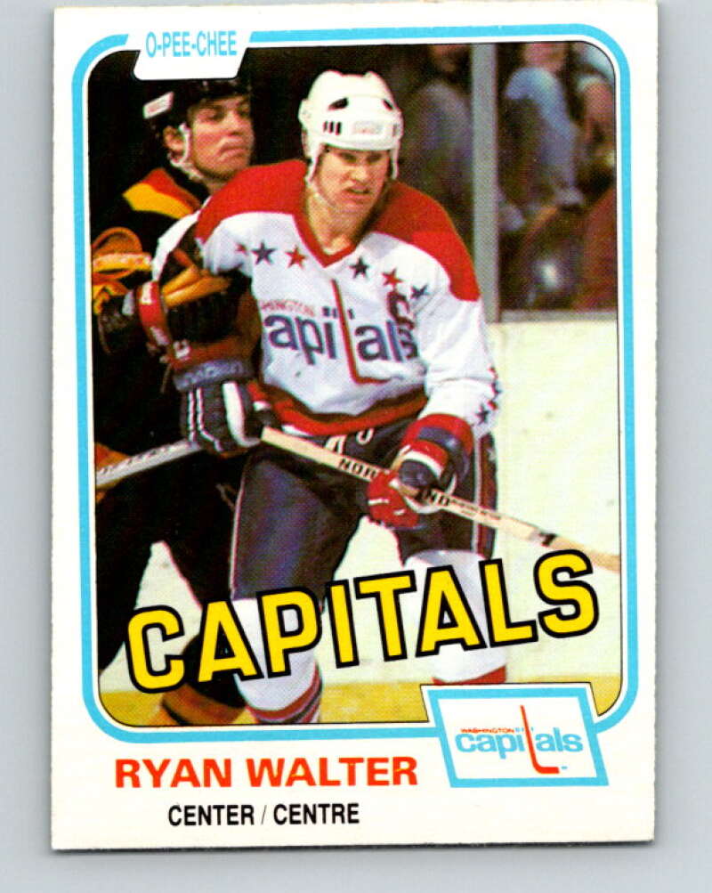 1981-82 O-Pee-Chee #352 Ryan Walter  Washington Capitals  V31983