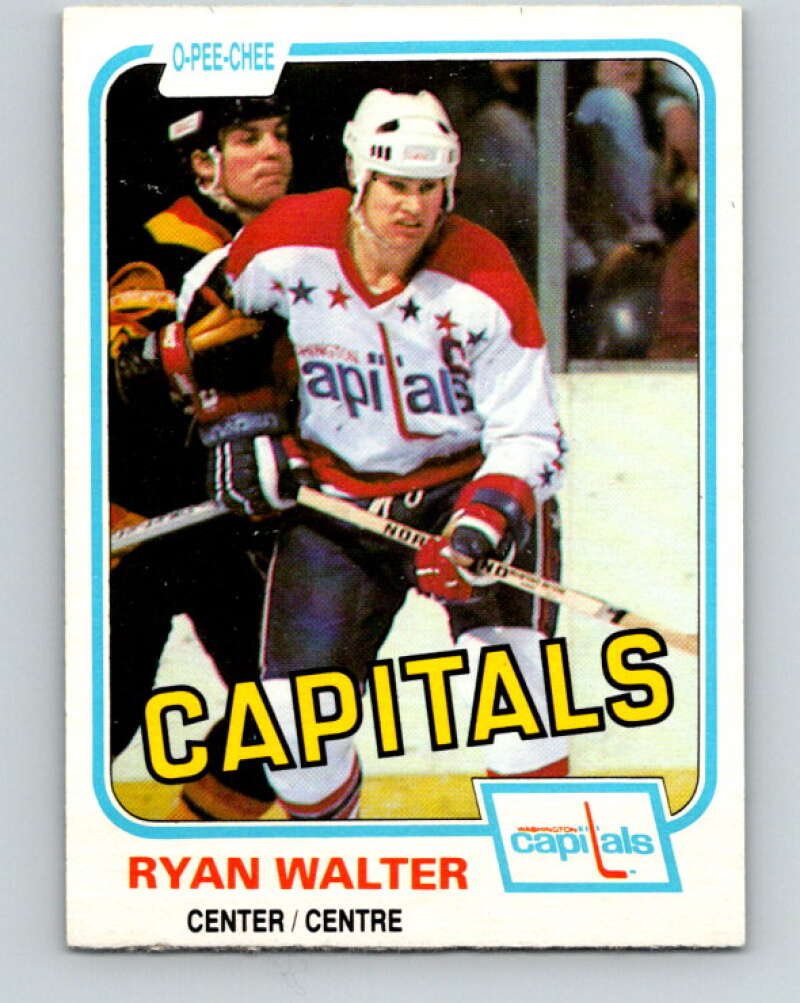 1981-82 O-Pee-Chee #352 Ryan Walter  Washington Capitals  V31984