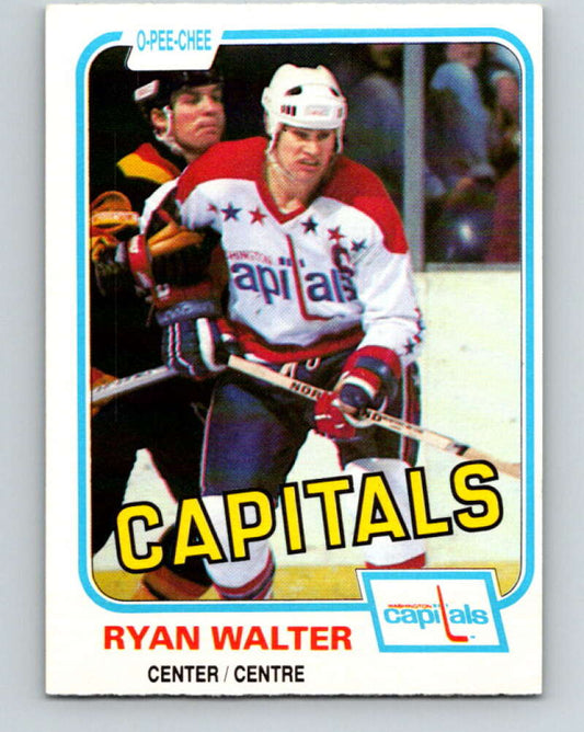 1981-82 O-Pee-Chee #352 Ryan Walter  Washington Capitals  V31985