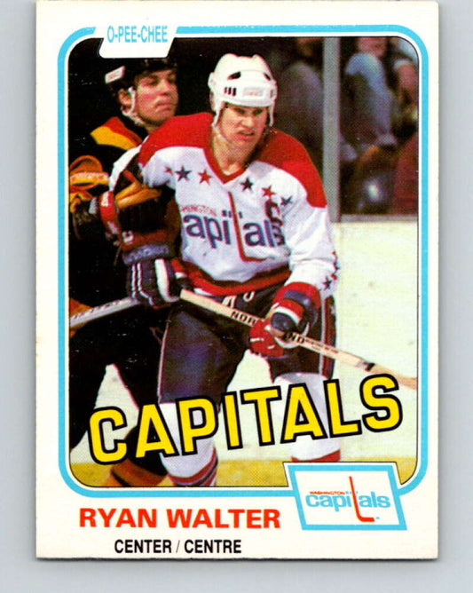 1981-82 O-Pee-Chee #352 Ryan Walter  Washington Capitals  V31986