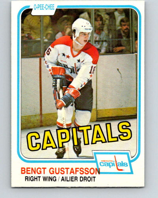 1981-82 O-Pee-Chee #353 Bengt Gustafsson  Washington Capitals  V31988