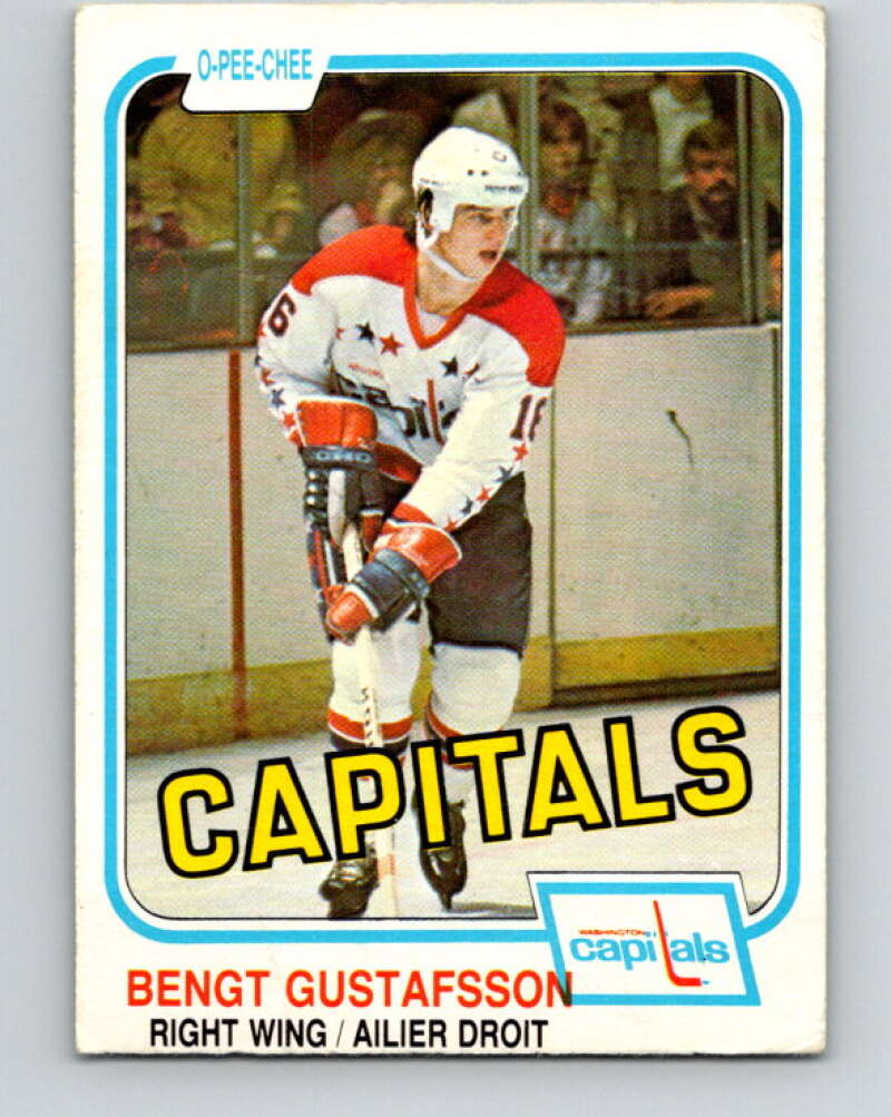 1981-82 O-Pee-Chee #353 Bengt Gustafsson  Washington Capitals  V31989