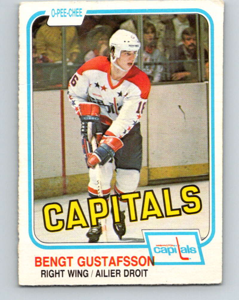 1981-82 O-Pee-Chee #353 Bengt Gustafsson  Washington Capitals  V31990